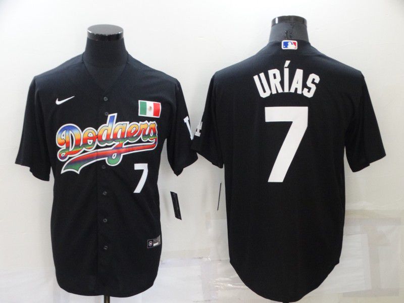 Men Los Angeles Dodgers #7 Urias Black Game Nike 2022 MLB Jerseys->customized soccer jersey->Custom Jersey